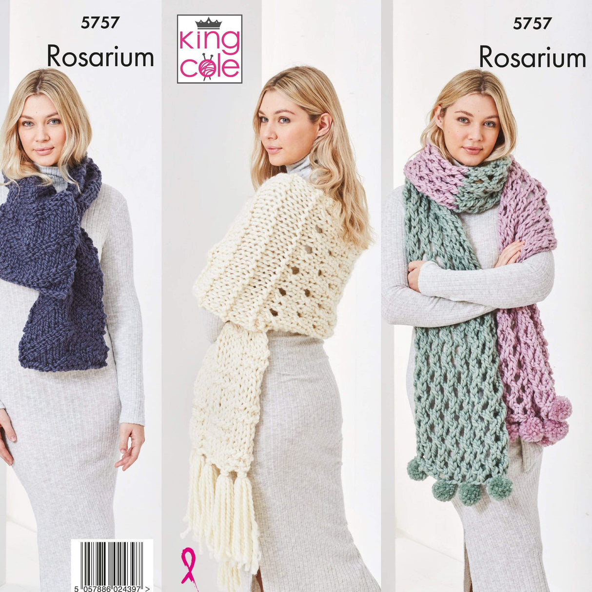King Cole Patterns King Cole Rosarium Knitting Pattern 5757