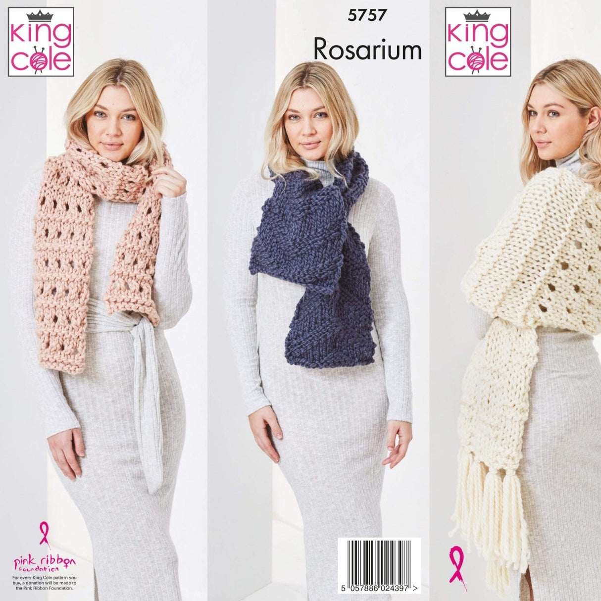 King Cole Patterns King Cole Rosarium Knitting Pattern 5757