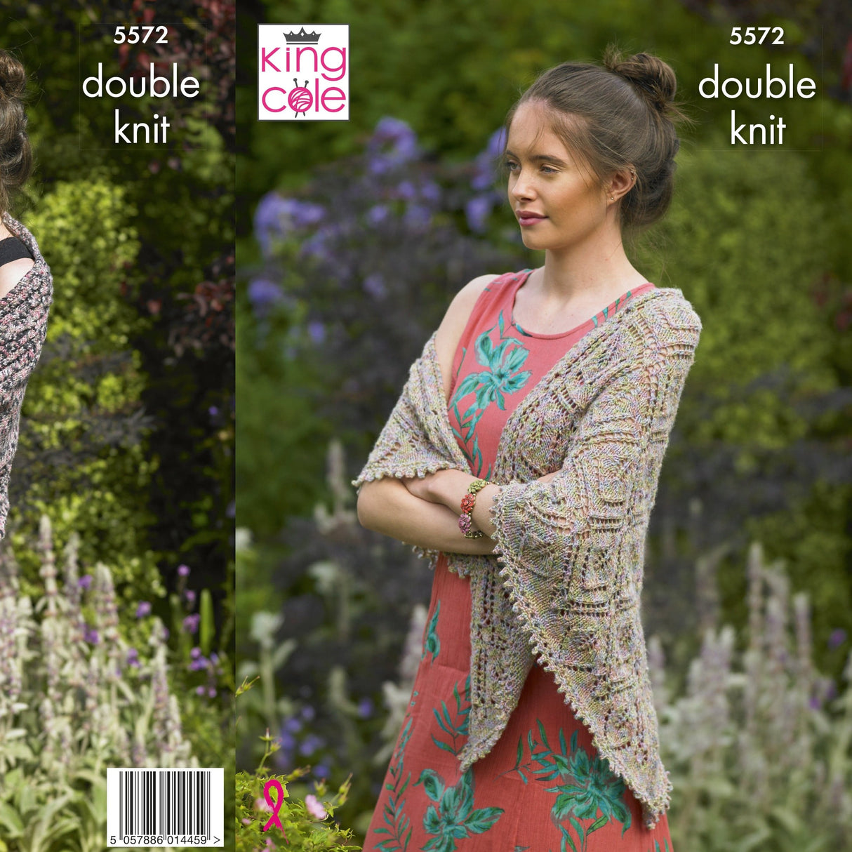 King Cole Patterns King Cole Shawl and Wrap Knitting Pattern 5572
