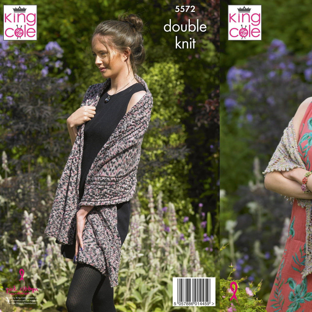King Cole Patterns King Cole Shawl and Wrap Knitting Pattern 5572