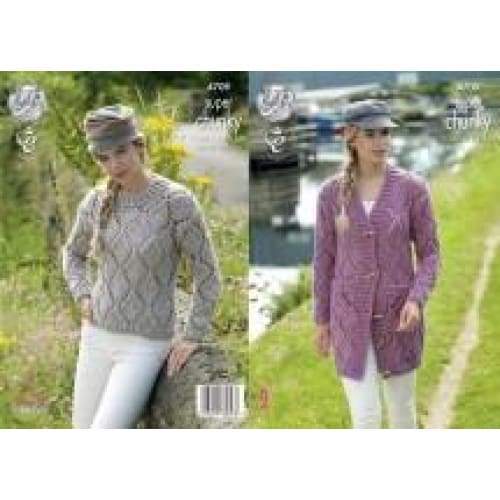 King Cole Patterns King Cole Super Chunky Knitting Pattern 4709