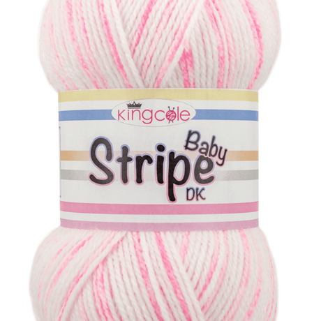 King Cole Yarn King Cole Baby Stripe DK Knitting Yarn