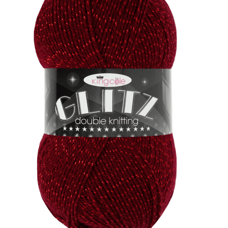 King Cole Yarn King Cole Glitz DK Sparkly Knitting Yarn