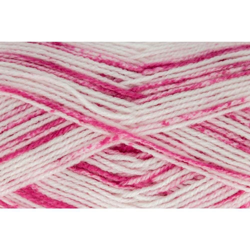 King Cole Yarn Pink Stripe (4507) King Cole Stripe DK Knitting Yarn