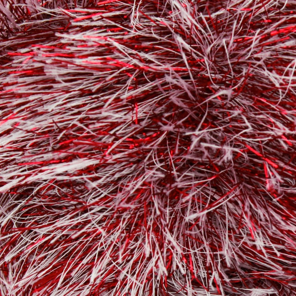 King Cole Tinsel Chunky Red Snow