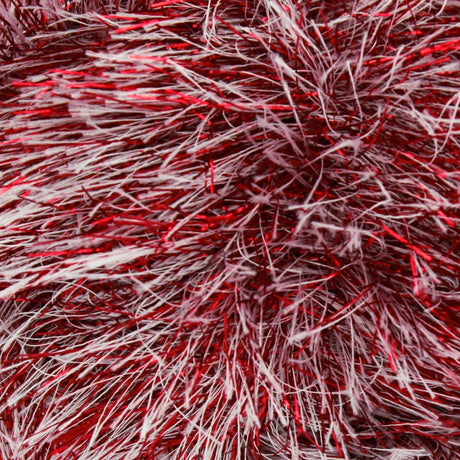 King Cole Tinsel Chunky Red Snow