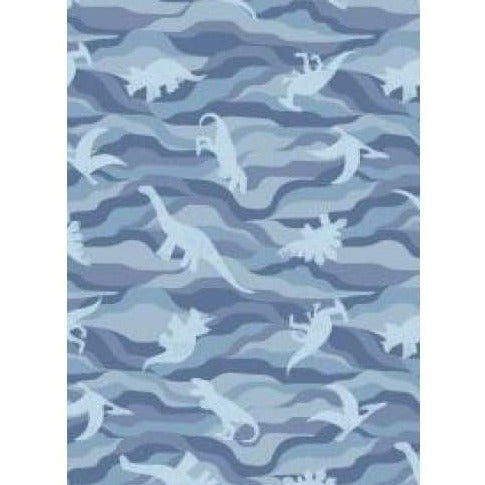 Lewis and Irene Fabric Dino Rock Layers on Blue A305.1 Lewis and Irene Kimmeridge Bay Fabric