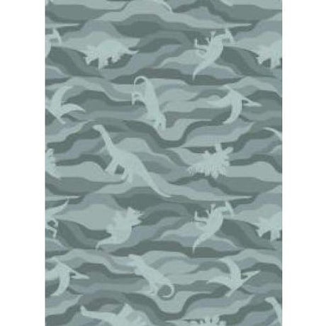 Lewis and Irene Fabric Dino Rock Layers on Grey Green A305.2 Lewis and Irene Kimmeridge Bay Fabric