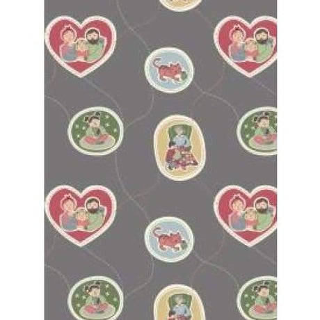 Lewis and Irene Fabric Family with Grey A180.3 Lewis and Irene Threaded with Love Fabric