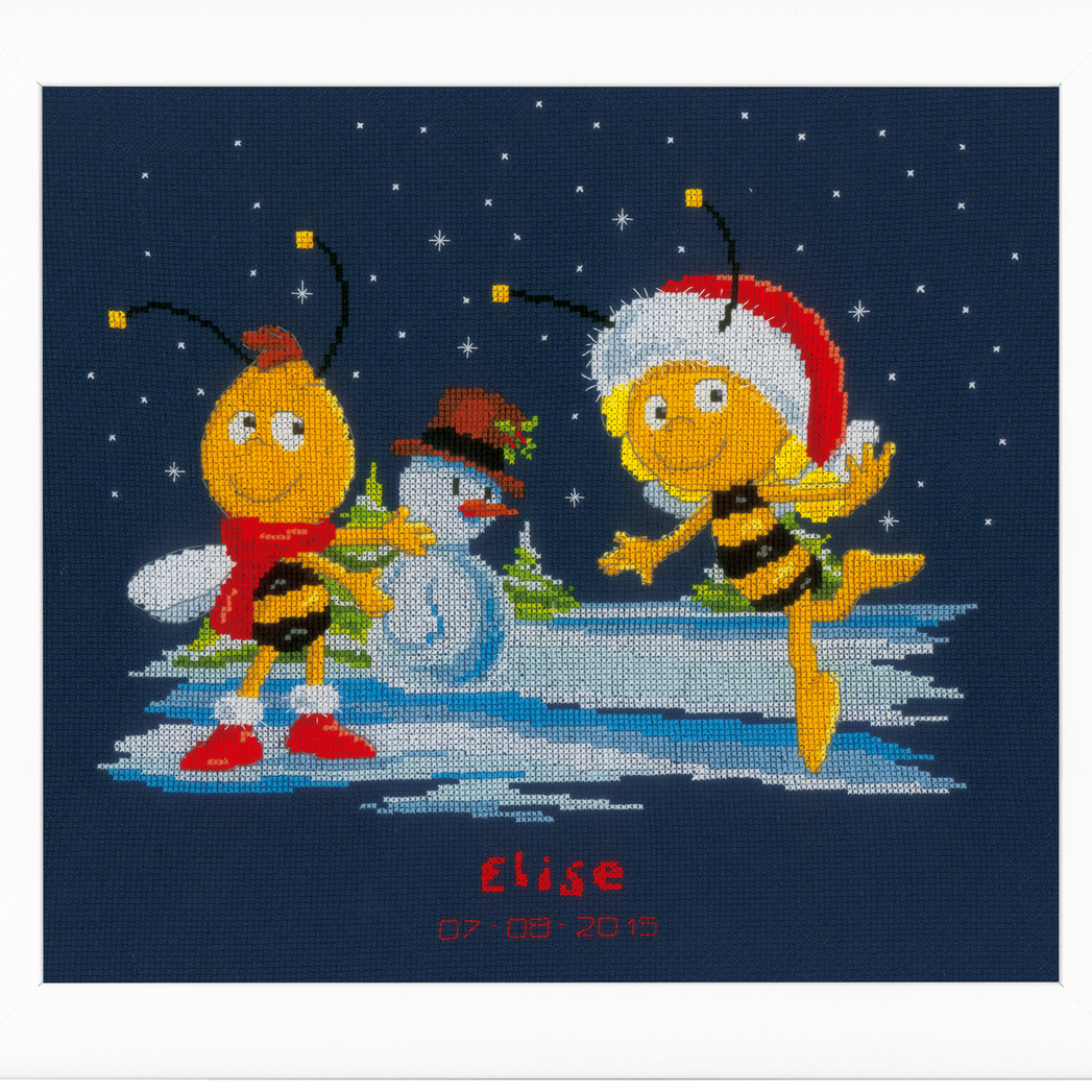 Maya & Willy in the Snow Cross Stitch Kit