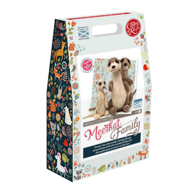 The Crafty Kit Company Meerkat Felting Kit