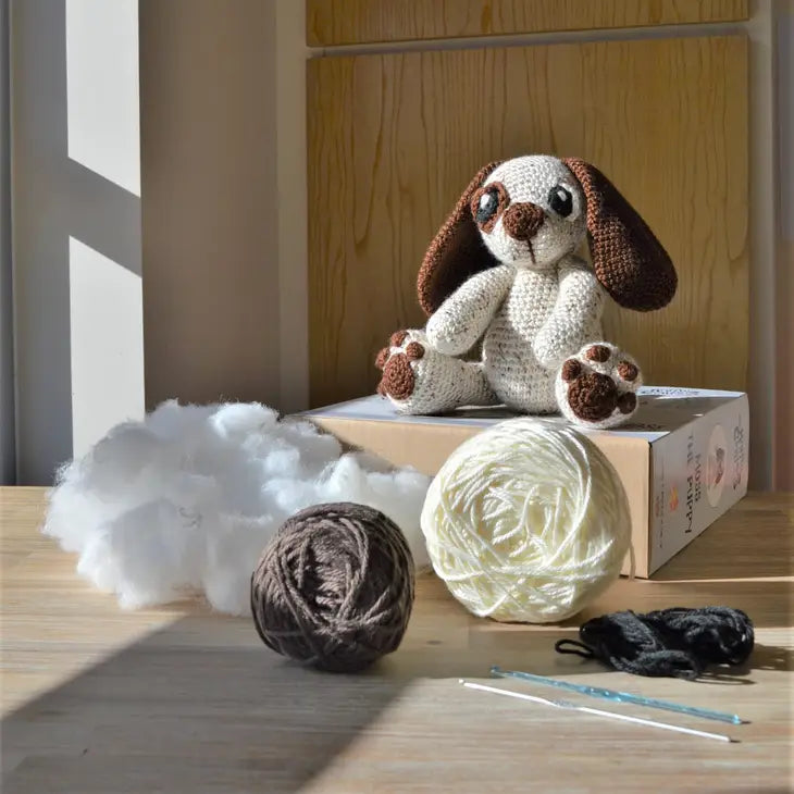 Moss the Puppy Crochet Kit