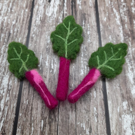 Rhubarb Needle Felting Kit