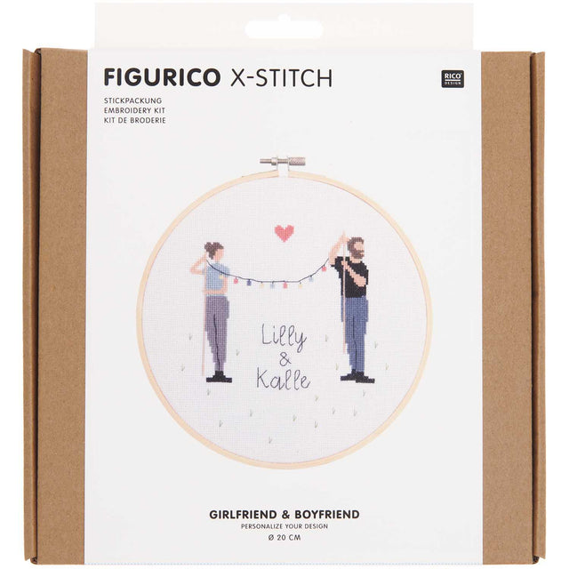 Rico Craft Rico Figurico Girlfriend and Boyfriend Cross Stitch Kit