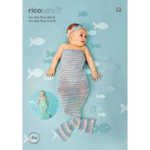 Rico Patterns Rico Baby Classic DK Mermaid Tail and Headband Pattern 610