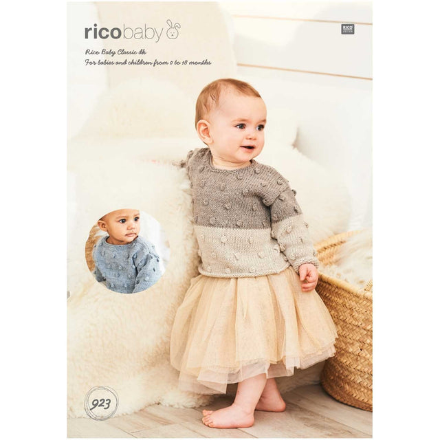 Rico Patterns Rico Baby Classic Sweater DK Knitting Pattern 923