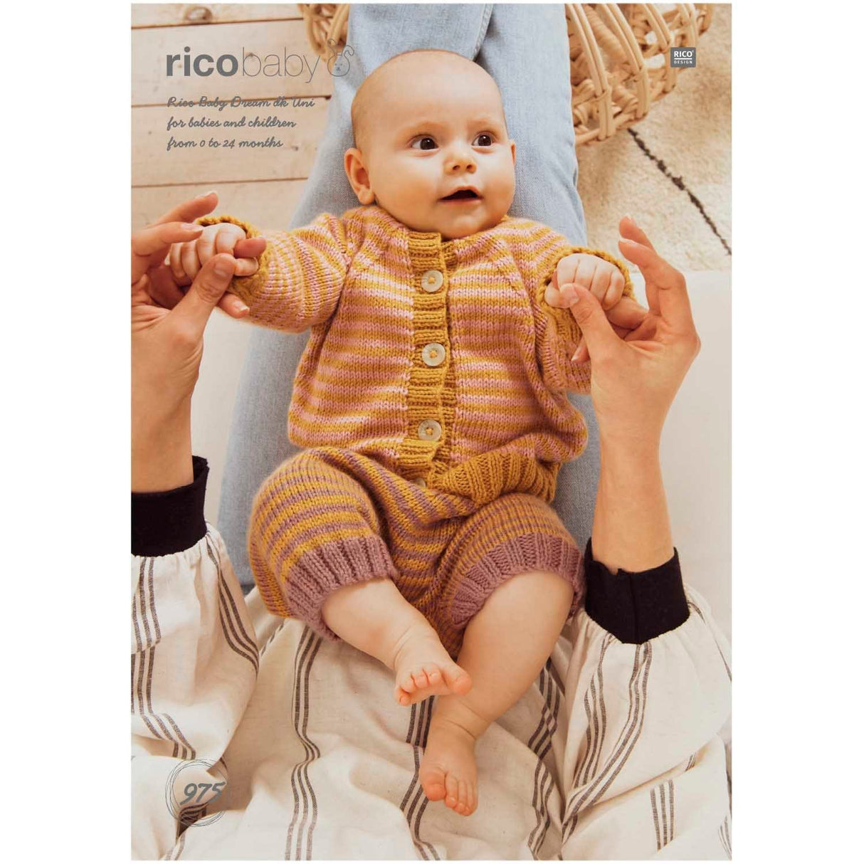Rico Patterns Rico Baby Dream Uni Jacket and Trousers DK Knitting Pattern 975