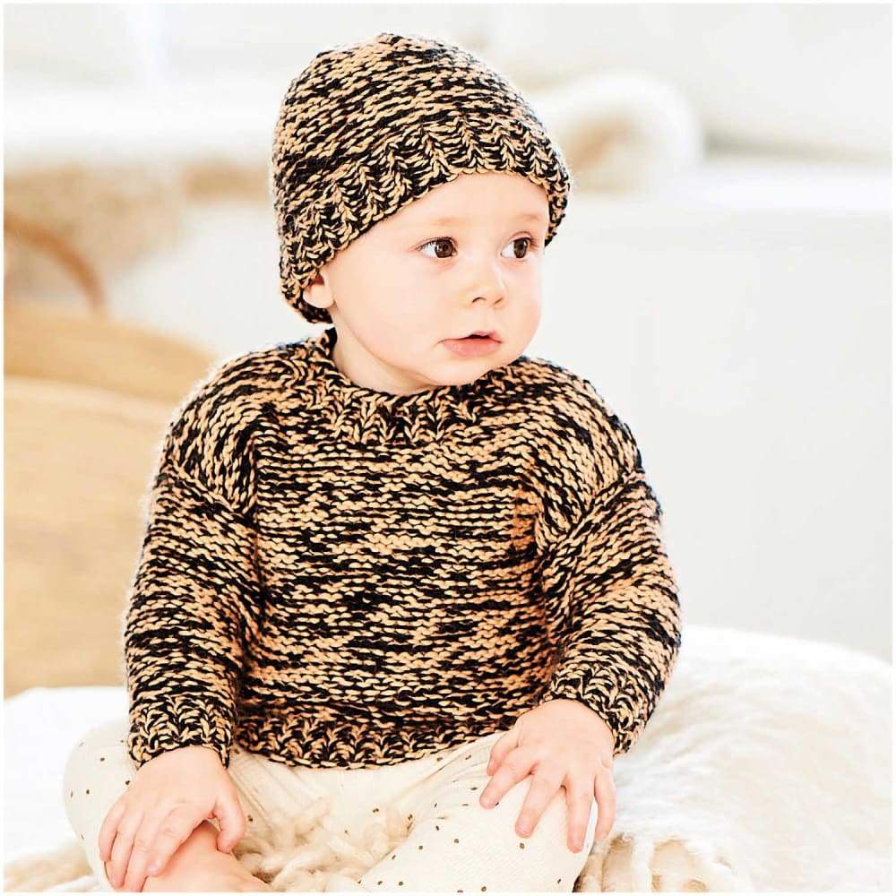 Rico Patterns Rico Baby Sweater and Hat DK Knitting Pattern 1035