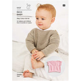 Rico Patterns Rico Baby Sweater and Top Knitting Pattern 1117