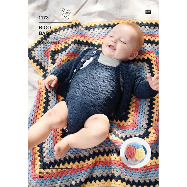 Rico Patterns Rico Crochet Blanket Pattern 1173