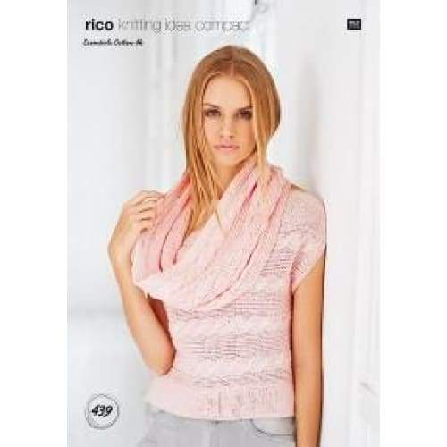 Rico Patterns Rico Essentials Cotton DK Knitting Pattern 439