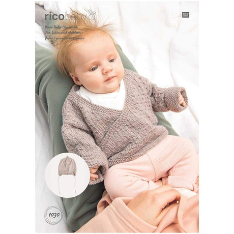 Rico Patterns Rico Kids Cardigan and Hat Knitting Pattern 1030