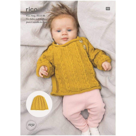 Rico Patterns Rico Kids Jumper and Hat DK Knitting Pattern 1032