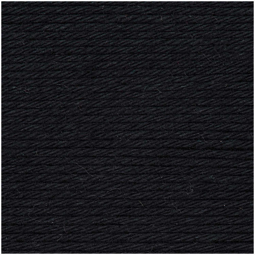 Rico Yarn Black (020) Rico Creative Cotton DK Yarn