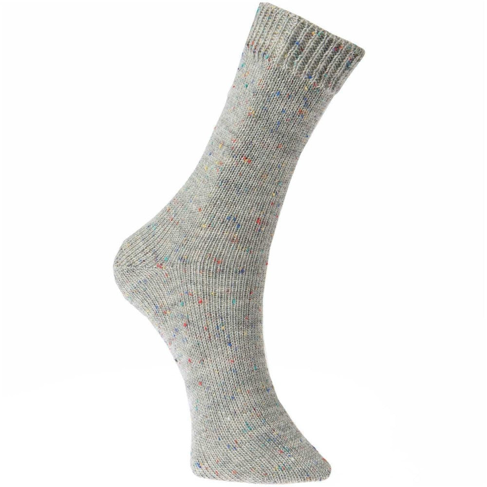 Rico Yarn Light Grey (007) Rico Superba Tweed 4 Ply Sock Yarn