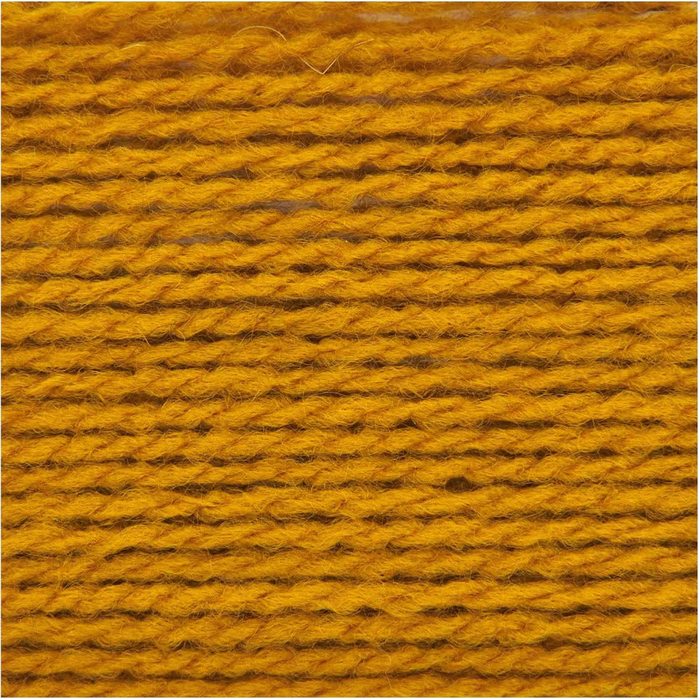 Rico Yarn Mustard (028) Rico Creative Soft Wool Aran Knitting Yarn