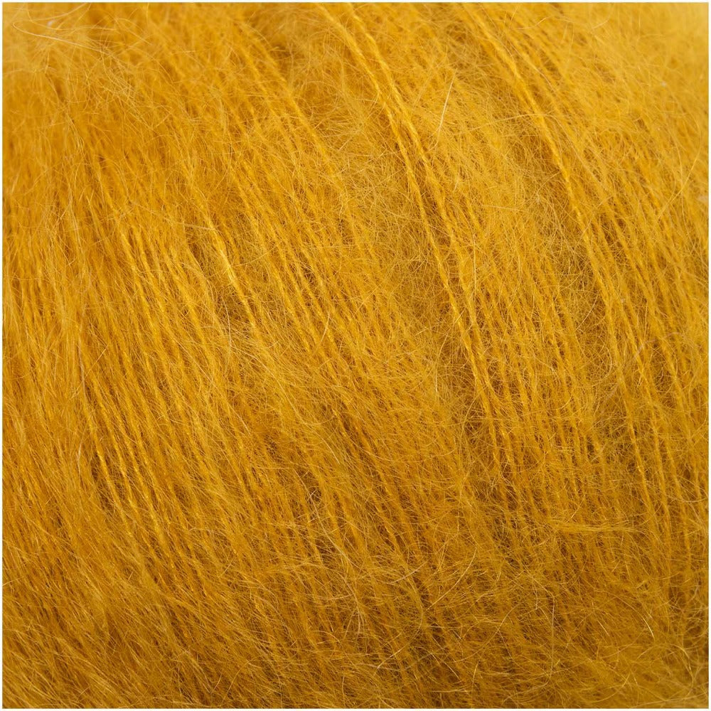 Rico Yarn Mustard (037) Rico Essentials Super Kid Mohair Loves Silk Yarn