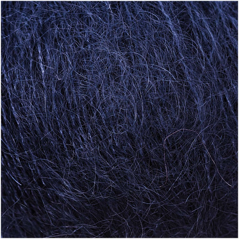 Rico Yarn Navy Blue (024) Rico Essentials Super Kid Mohair Loves Silk Yarn