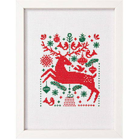 Rico Christmas Deer Cross Stitch Kit