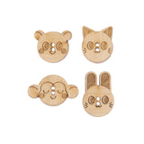 Rico Wooden Buttons Animals 1