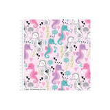 Seahorses on Pink Fabric