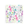 Seahorses on White Fabric