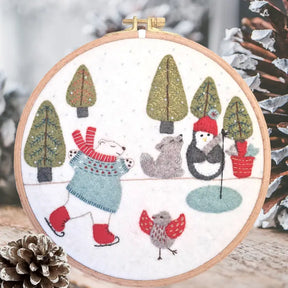 Skating on the Lake Applique Kit