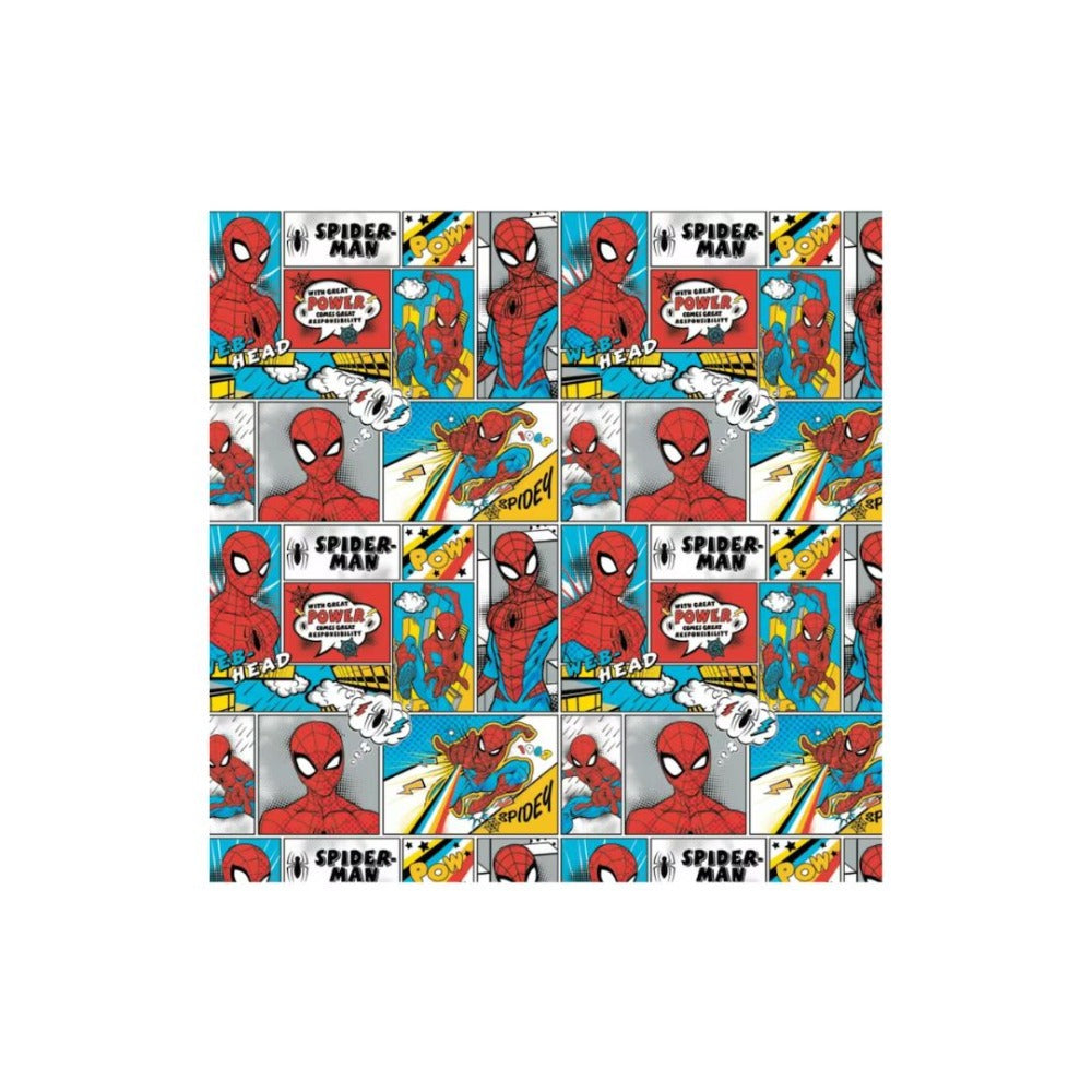 Spiderman Comic Strip Fabric