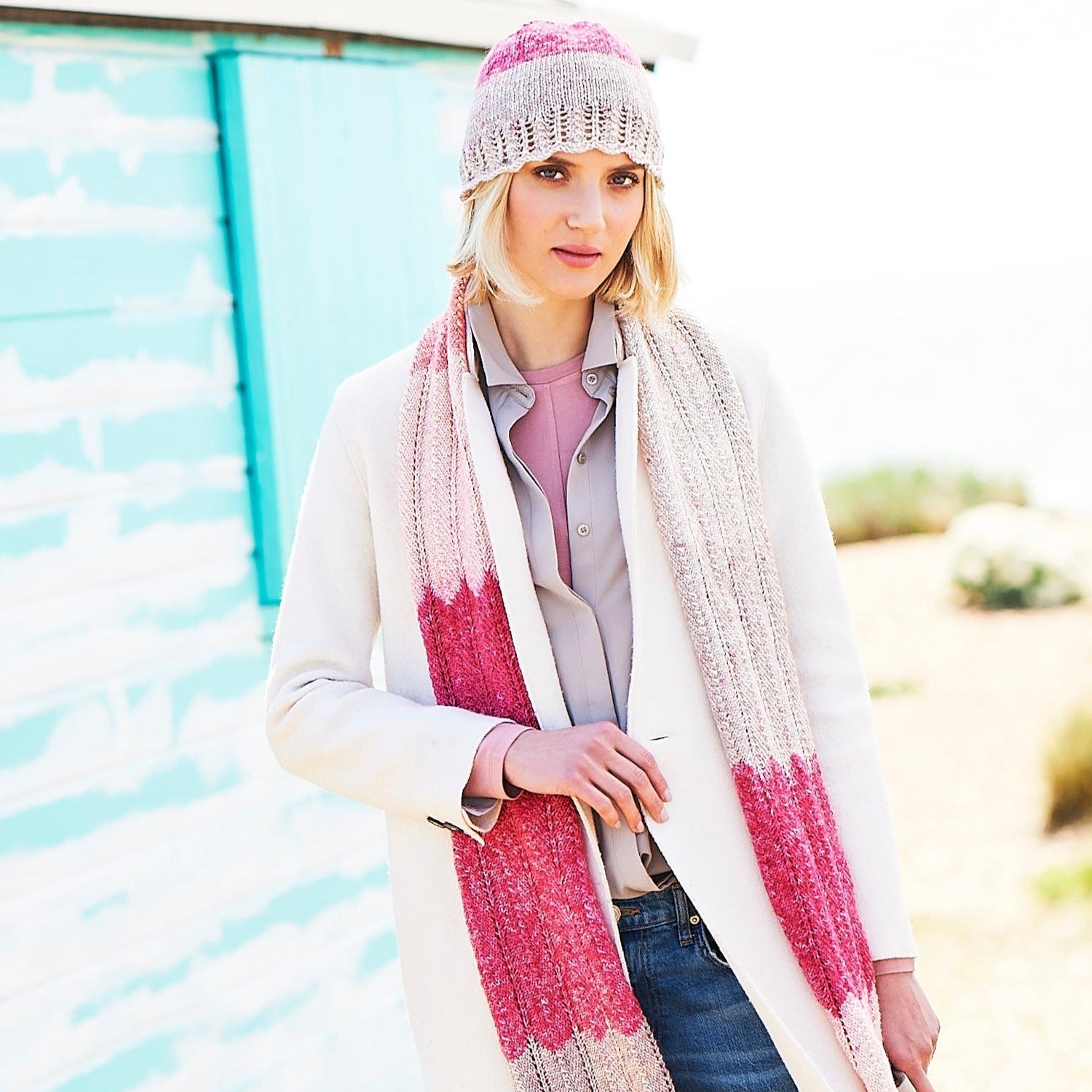 Stylecraft Batik Swirl Cardigan Scarf & Hat Knitting Pattern 9675 ...