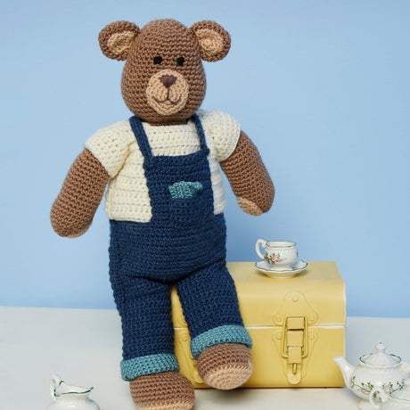 Stylecraft Patterns Stylecraft Bruno Bear Toy Crochet Pattern 9669