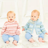 Stylecraft Patterns Stylecraft Kids Cardigan and Sweater DK Knitting Pattern 9842