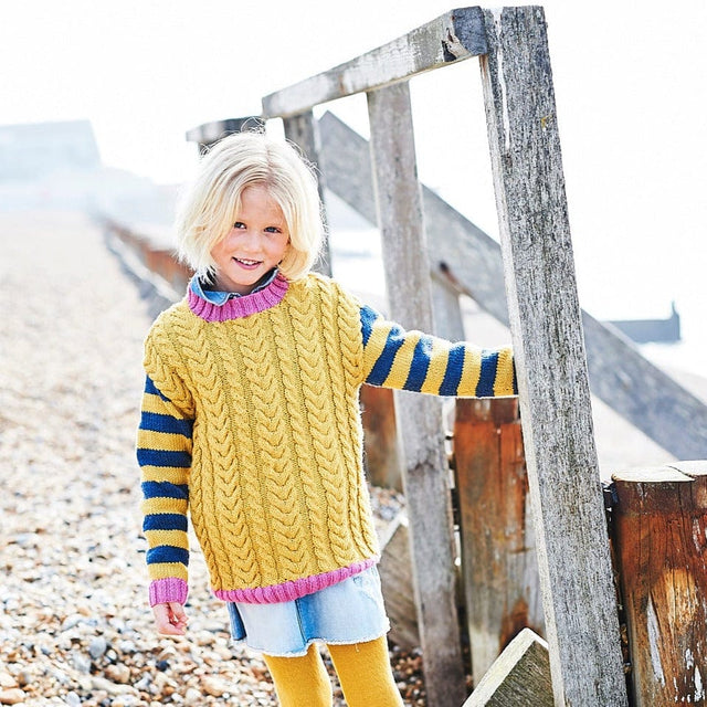 Stylecraft Patterns Stylecraft Kids Sweater and Hooded Sweater DK Knitting Pattern 9708