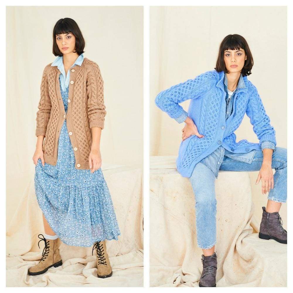 Stylecraft Patterns Stylecraft Ladies Aran Cardigan Knitting Pattern 9769