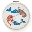 The Crafty Kit Company Craft Mermaids Cross Stitch Kit