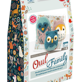 The Crafty Kit Company Craft Owl Family Needle Felting Kit