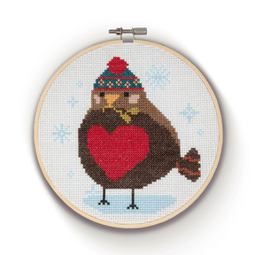 The Crafty Kit Company Craft Robin Cross Stitch Kit