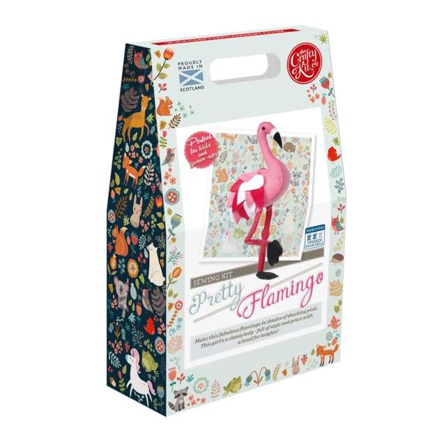 The Crafty Kit Company Craft The Crafty Kit Company Pretty Flamingo Sewing Kit