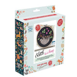 The Crafty Kit Company Craft The Crafty Kit Company Sloth in a Hoop Needle Felting Kit