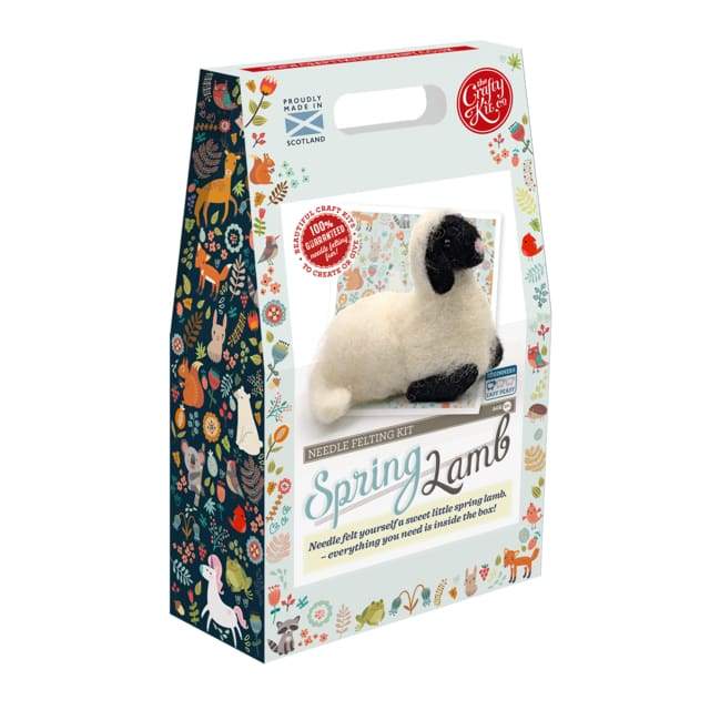 The Crafty Kit Company Craft The Crafty Kit Company Spring Lamb Needle Felting Kit