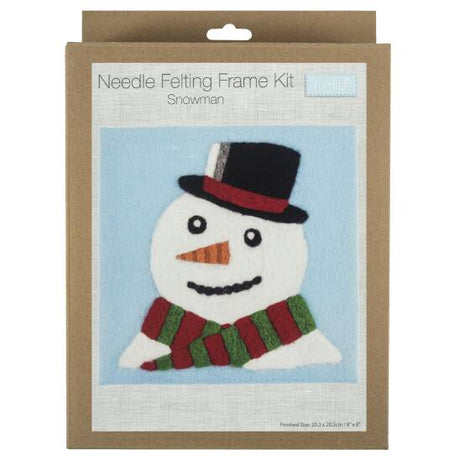 Trimits Craft Snowman Trimits Needle Felting Frame Kit